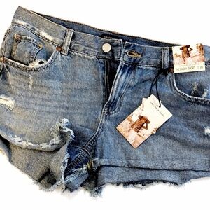 NWT Sincerely Jules Distressed Denim Jean Shorts